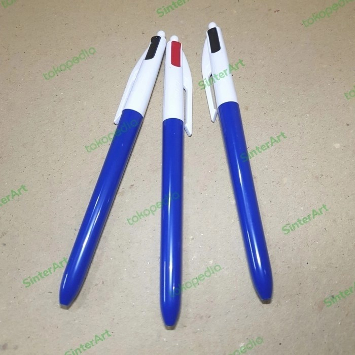 

BIC Ballpoint Bolpen Pen 2 Warna Asli Ori Original KemasanBaru Fashion