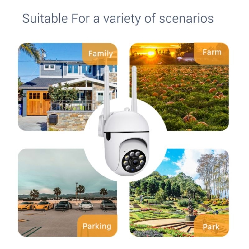 IP CAMERA OUTDOOR WIRELESS 1080P FULL HD CCTV 8MP WIFI PTZ SPEED DOME MINI V380 NEW