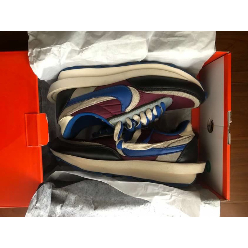 NIKE LD WAFFLE SACAI UNDERCOVER NIGHT MAROON TEAM ROYAL  UKURAN 41
