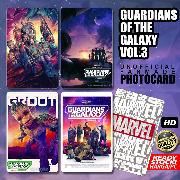 Photocard Guardians of The Galaxy vol.3 Unofficial Photo Card Kartu