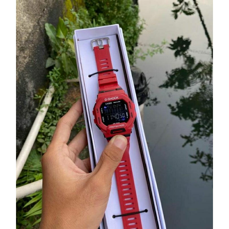 Jam Tangan Casio GBD Gshock Kuarsa Kasual Digital Water Proof Rubber Halus LED