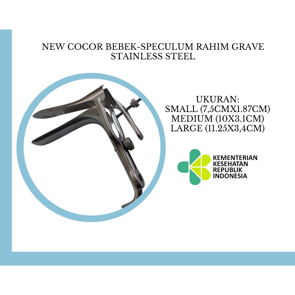 New Cocor Bebek-Speculum Rahim Grave Stainless Steel