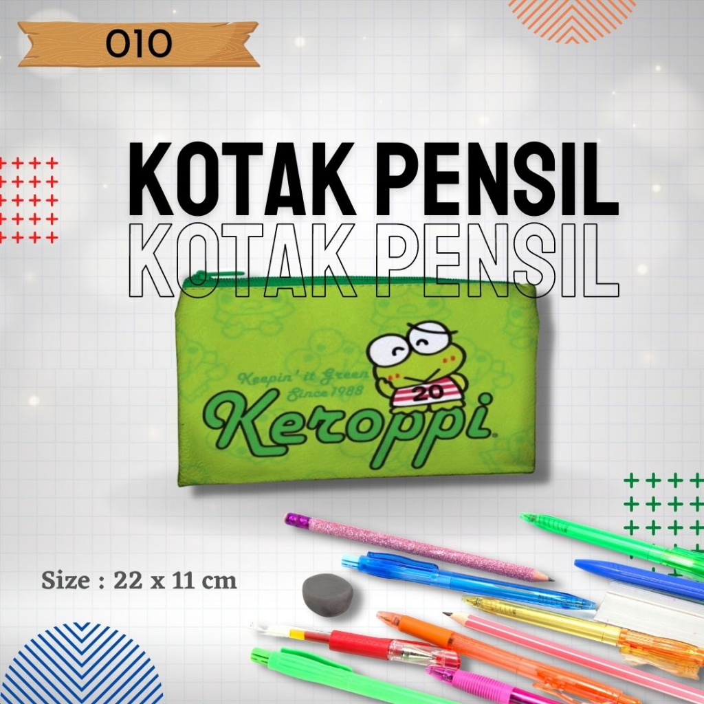 

Tempat Pensil 010 gambar Keroppi, Tempat Pensil Karakter