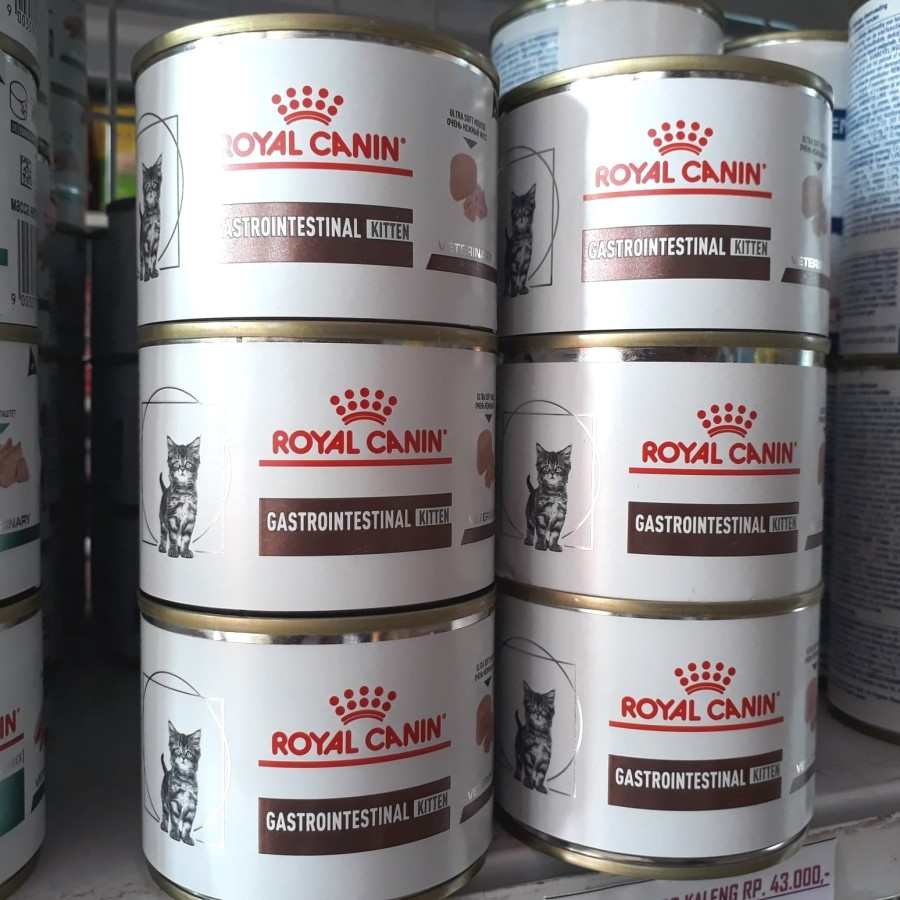 ROYAL CANIN GASTRO INTESTINAL KITTEN KALENG 195GR WET FOOD GASTRO INTESTINAL KITTEN CAN 195GR