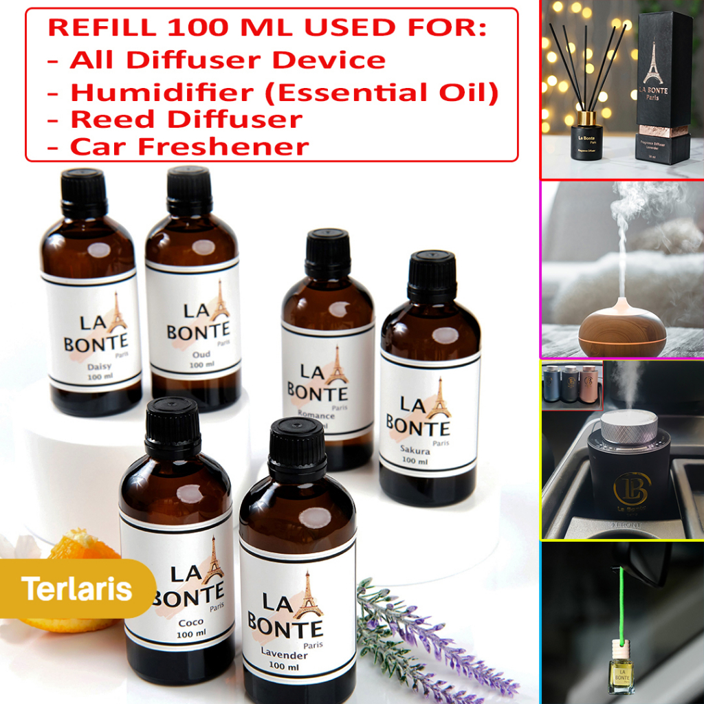 LaBonteParis Refill Essential Oil Cairan Isi Ulang Diffuser Aromatherapy 100ml