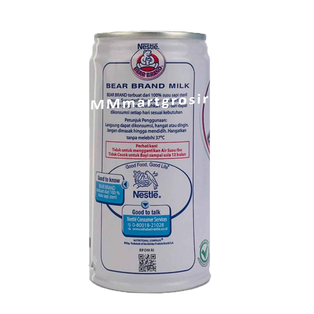 NESTLE BEAR BRAND SUSU STERIL189ml