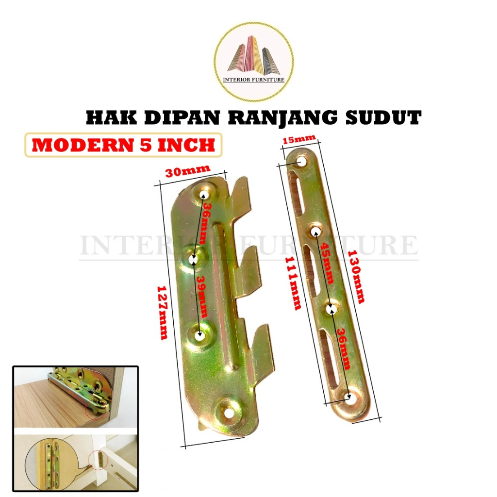 Hak Ranjang Medan / Braket Dipan Bed Fitting Rail Fasteners / Hak Ranjang Sudut / Hak Dipan Cantol Kait Engsel Ranjang Besi Baja
