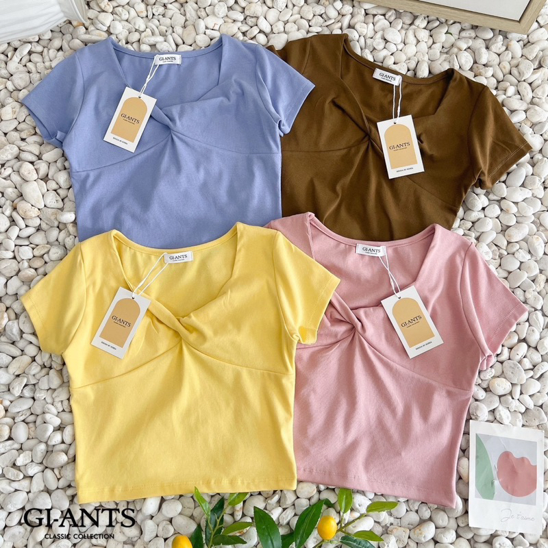 ATASAN GIANTS BASIC MODEL CROP V PLINTIR KAOS IMPORT BANGKOK (BJGB497)