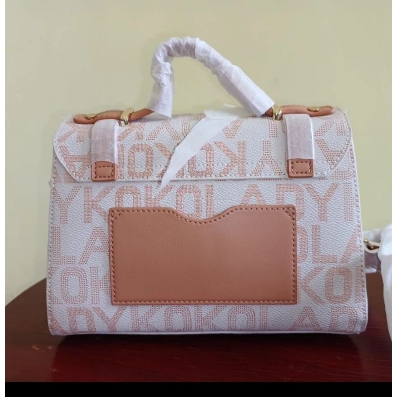 tas wanita warna coklat cream(k8807)
