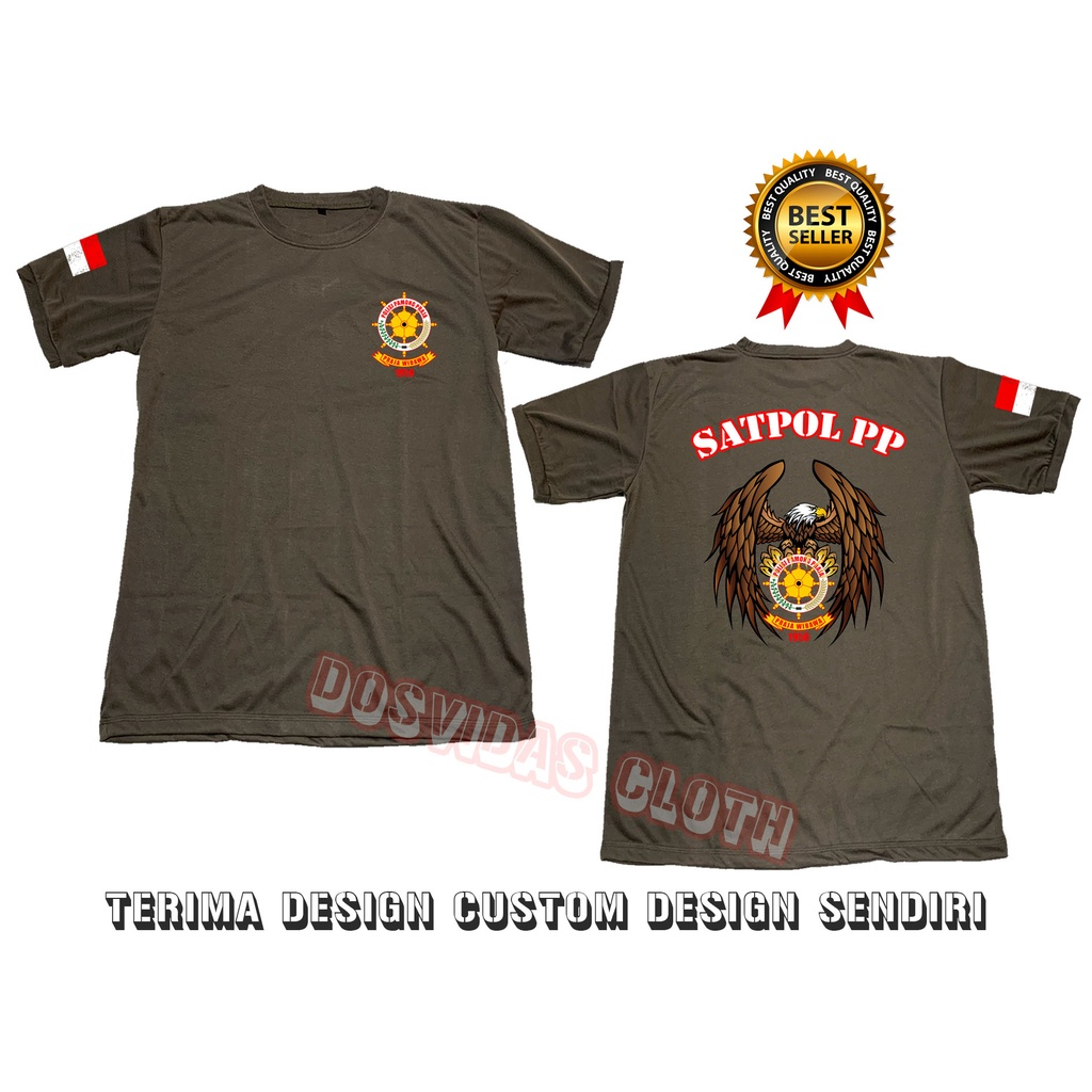Kaos Dalam / Kaos Dalaman Baju Dinas Polisi SATPOL PP Berkualitas PROVOS (WARNA COKLAT) POL PP TERBA