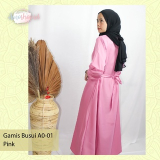 Baju Muslim Dress Panjang Polos Gamis Larisa Series