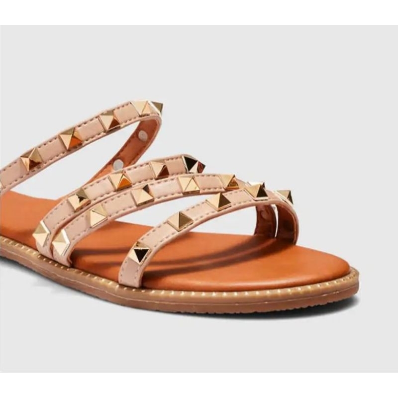 NV studed flat sandals