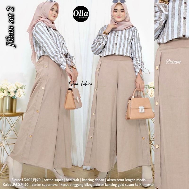 JIHAN  SET 2 SETELAN BAJU WANITA TERBARU BY OLLA