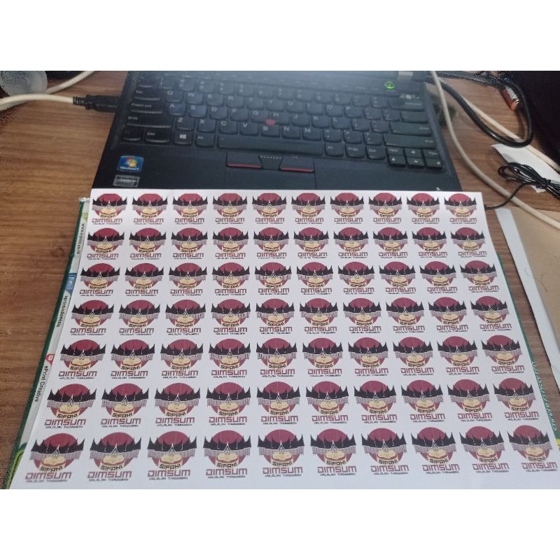 

CETAK Stiker/Logo Glossy (Kertas Kilat)