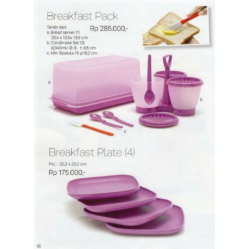 Tupperware Condimate set Tempat Bumbu