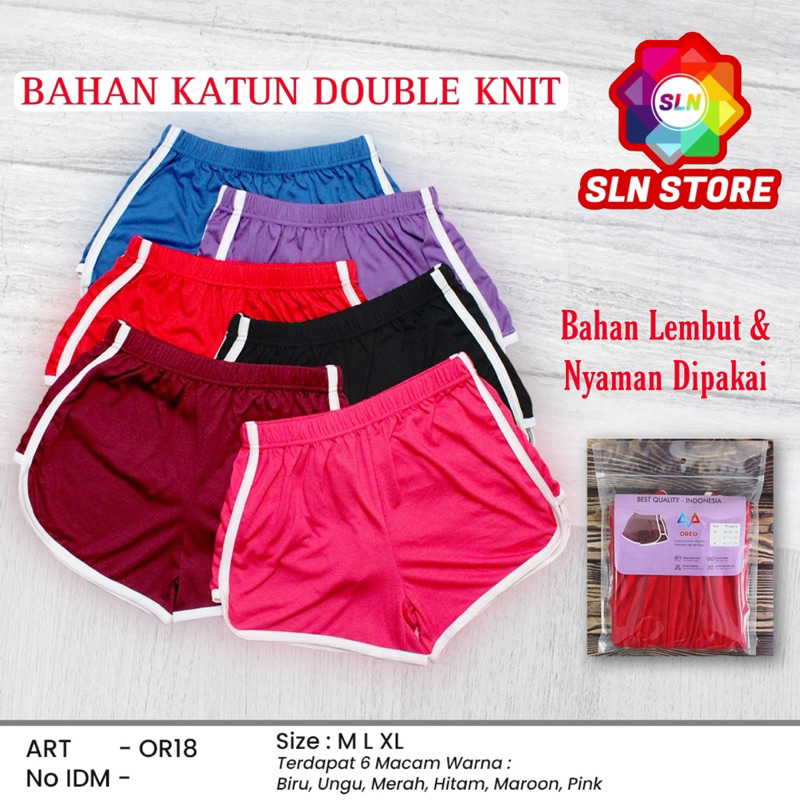 CELANA SANTAI WANITA HOT PANTS KATUN DOUBLE KNIT CELANA PENDEK PEREMPUAN MODEL KOREA