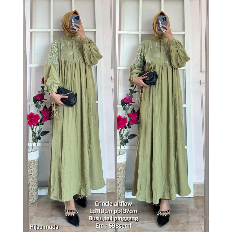 Gamis Emos Bordir 602