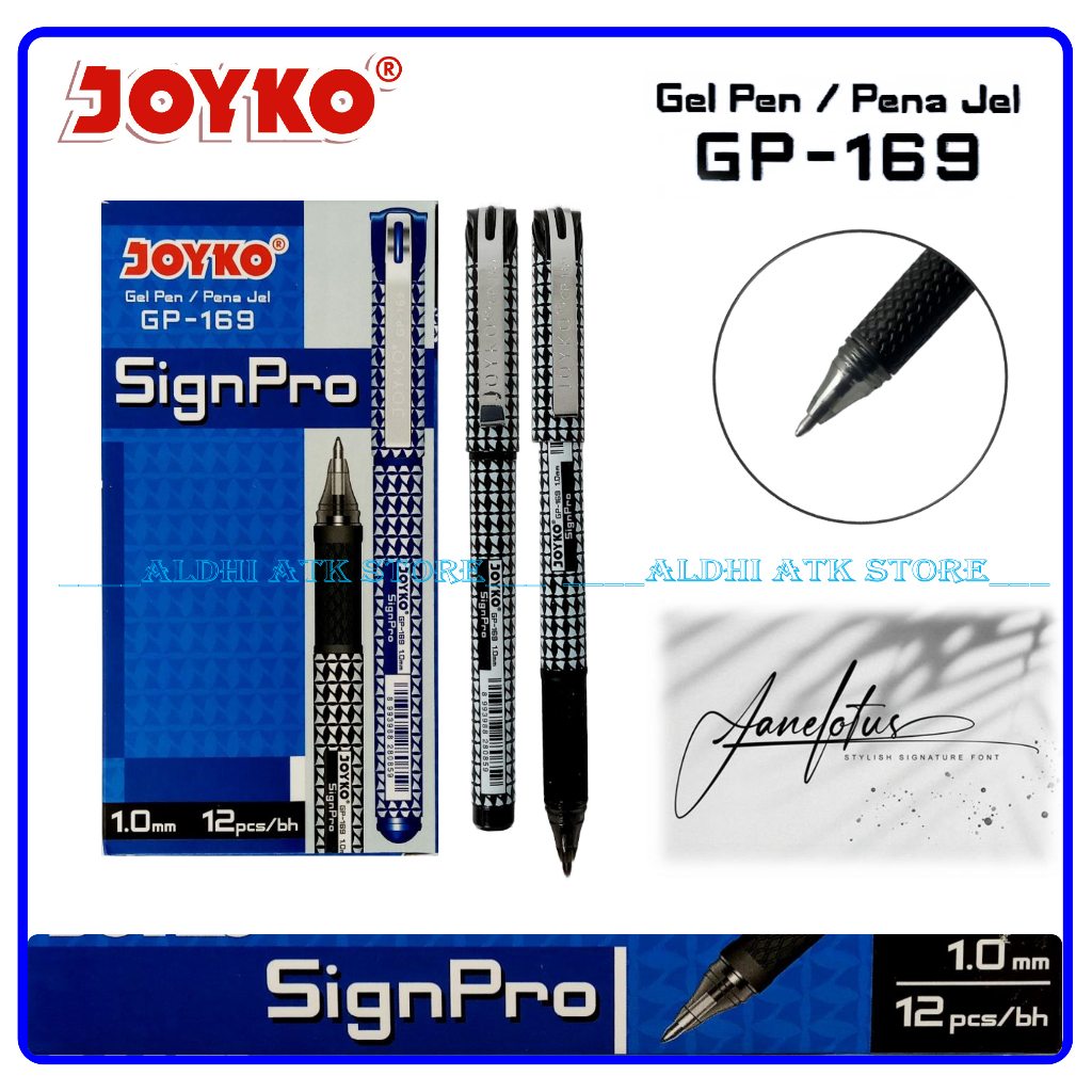 

Pulpen Joyko GP169 1,0 mm Pen Joyko Sign Pro Pulpen Tanda Tangan
