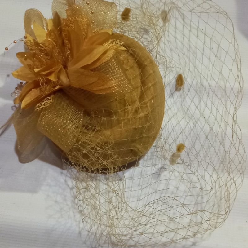 Topi Fascinator Jala Putik A70-Headpiece Pesta Wanita