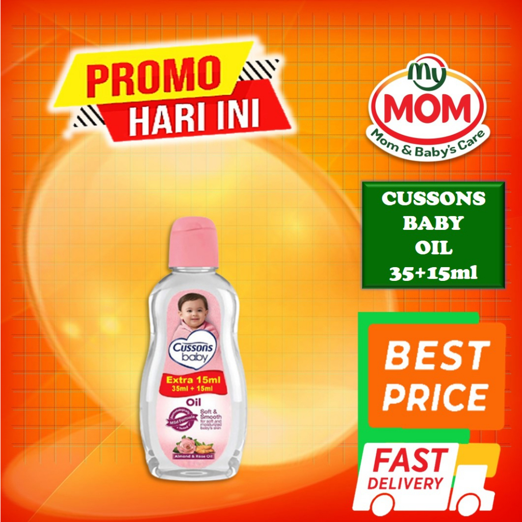 [BPOM] Cussons Baby Oil 50ml+50ml / Cusson Baby Oil 35ml +15ml / MY MOM