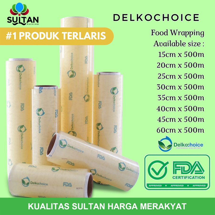 PLASTIK FOOD WRAP / CLING WRAP - DELKOCHOICE MAKANAN BEST