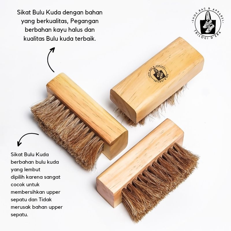 TD - Sikat Bulu Kuda / Brush Sepatu | Sikat Sepatu Bulu Kuda