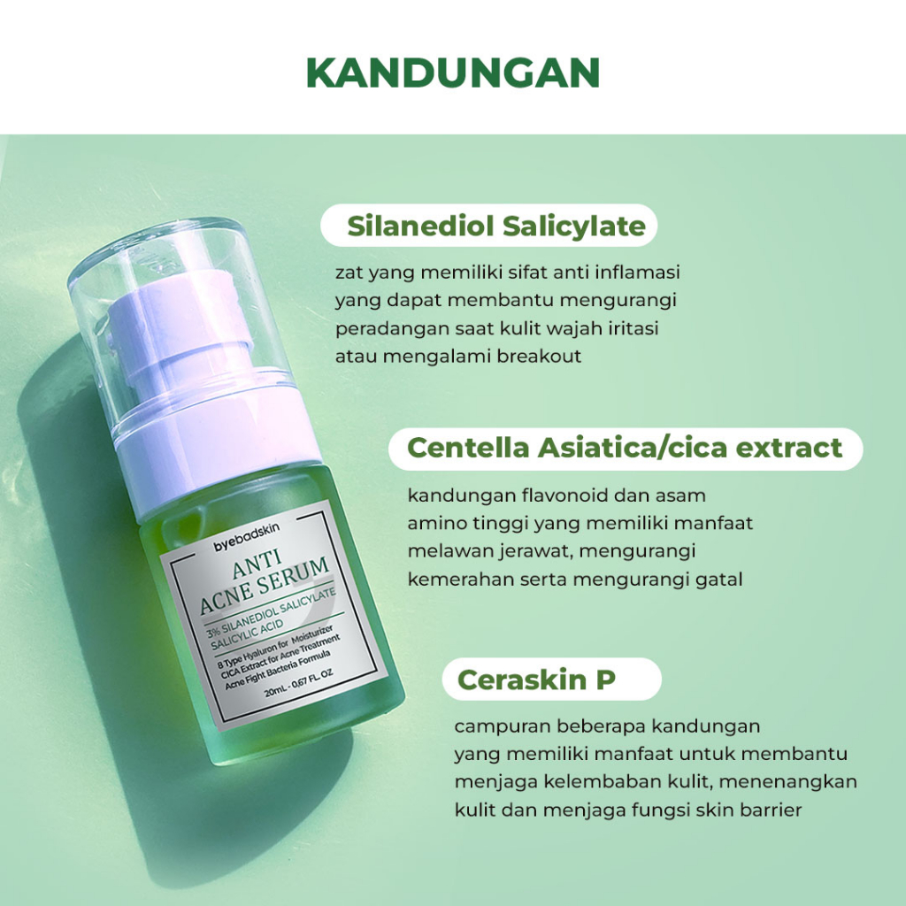 Byebadskin Paket Acne Hydrating Toner Essence Collagen + Anti Acne Serum