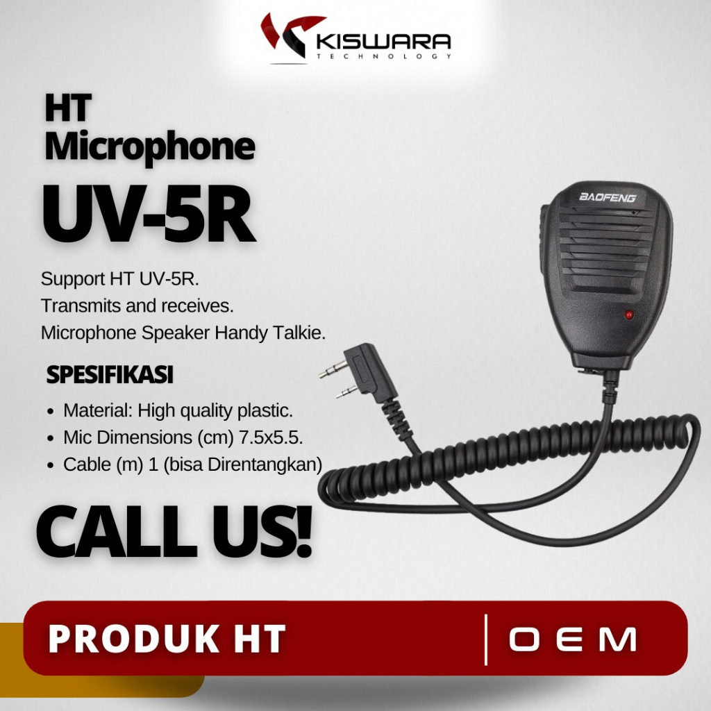 Speaker Microphone HT Baofeng UV-5R UV-5RA UV5-RE UV-5RC