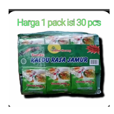 

kaldu jamur merang alami non MSG 1 pack 30 sachet
