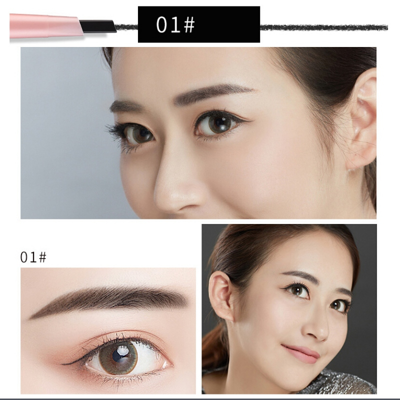 LAMEILA EYEBROW 2 IN 1 PENSIL ALIS KEPALA GANDA 7 WARNA EFFECT LA024