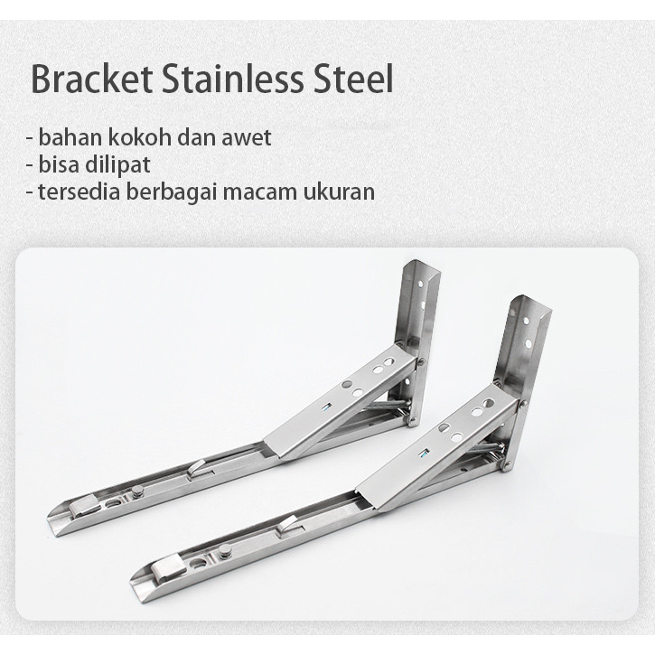 Bracket Engsel Siku Lipat Meja Siku Rak Lipat 8 10 12 14 inch