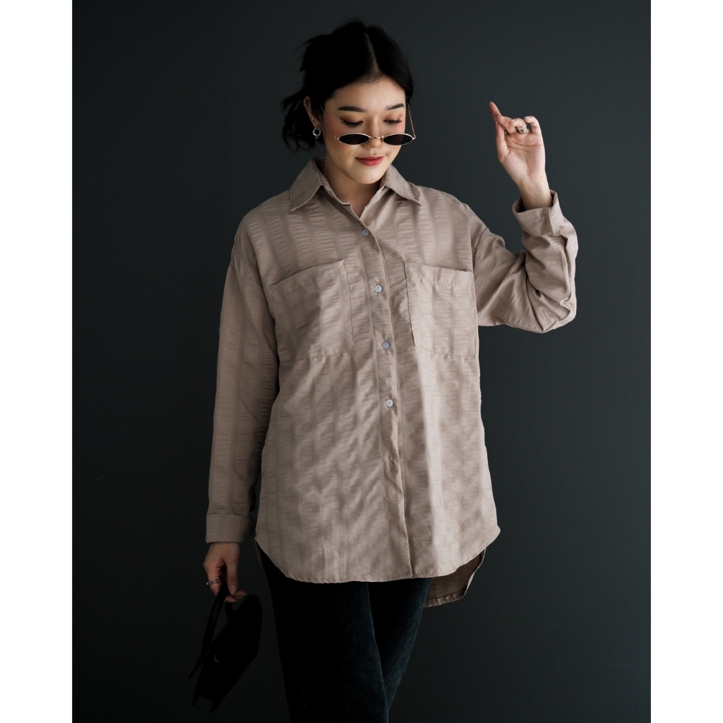 Myrubylicious RIANE SHIRT KODE 3330  | KEMEJA | KEMEJA LENGAN PANJANG