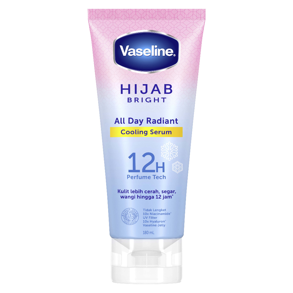 Vaseline Hijab Bright Cooling Body Serum 180ml Twinpack