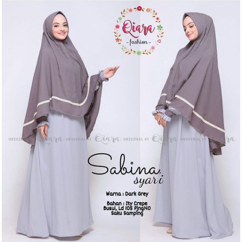 sabina qiara sale Annaya Syari Gamis Muslim Cadar Produk Original By Intanaka