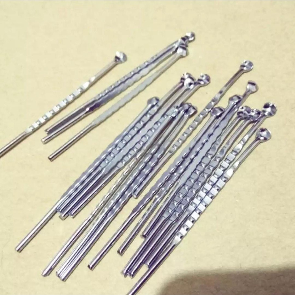 Alat Pembersih Telinga Stainless Steel / Korek Kuping Stainless Harga 1 pcs