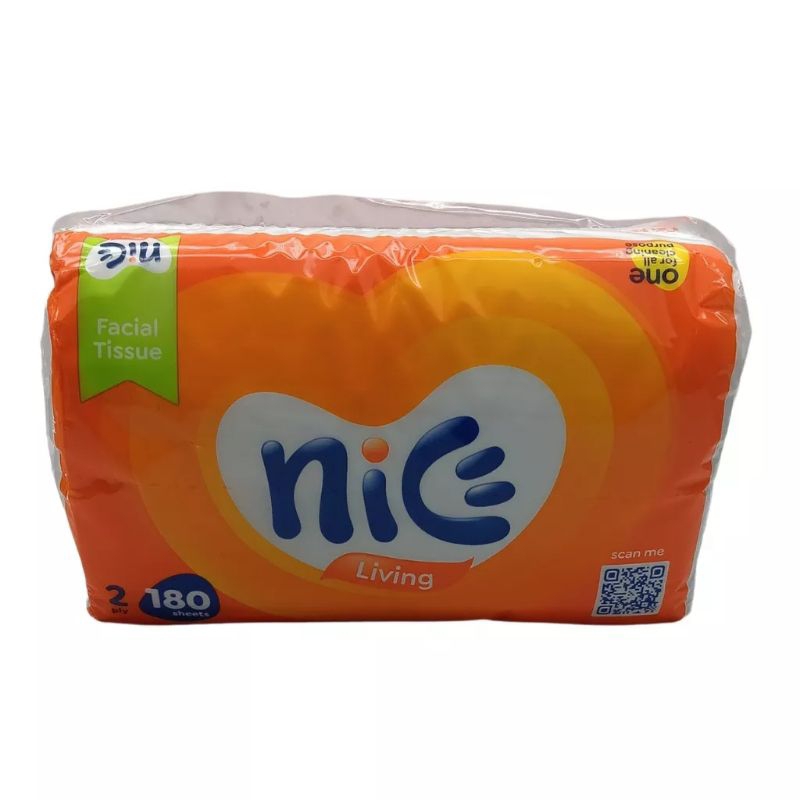 Tissue Nice 180 Sheet 2 Ply / Tisu Facial Nice / Daily Tissue