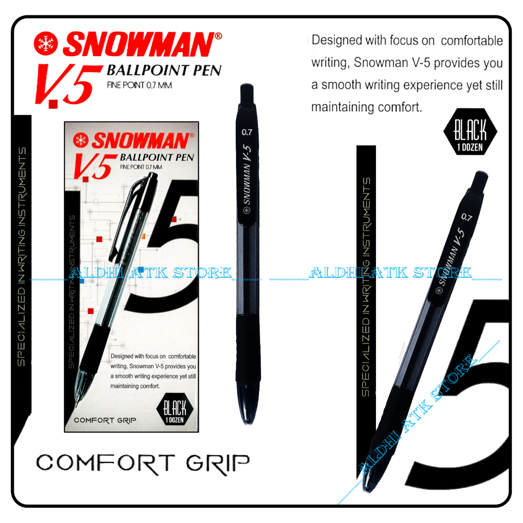 

Pulpen Snowman V5 0.7 mm Pen Snowman Cetrek