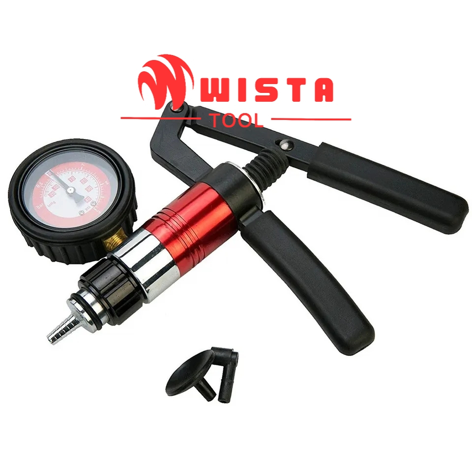 21pc WISTA Hand Held Vacuum Pump Pompa Minyak Rem Brake Bleeder Set Alat Tester Kit