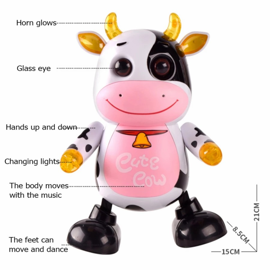 Mainan Robot Dancing Cow Menari Musik Joget