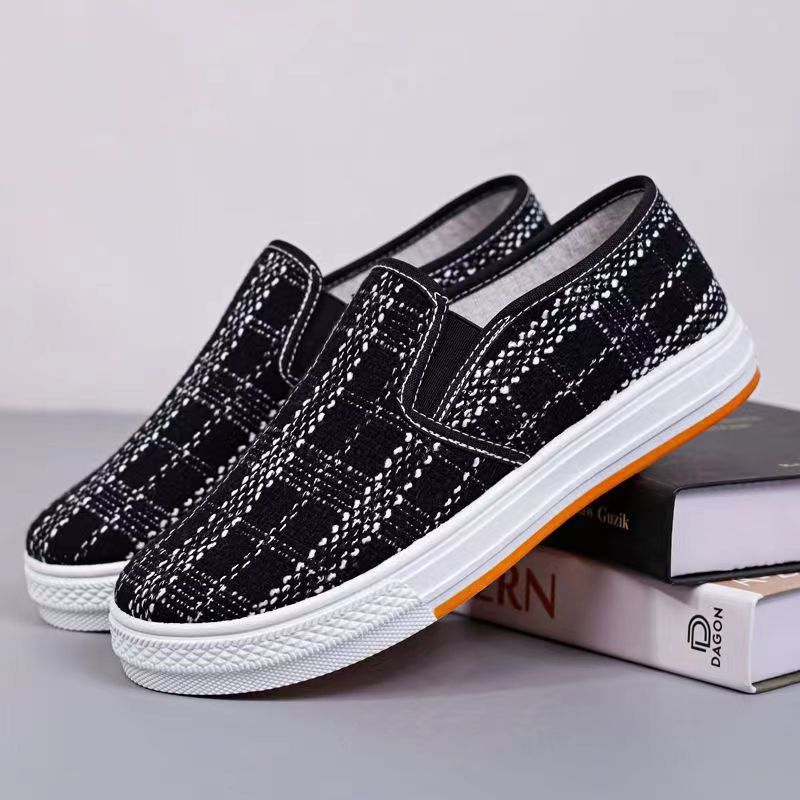 Gobra ♕ SEP026 (Tanpa Kotak) Sepatu Sneakers Wanita Hitam Putih Kasual Model Korea Fashion Casual Sport Olahraga Import COD