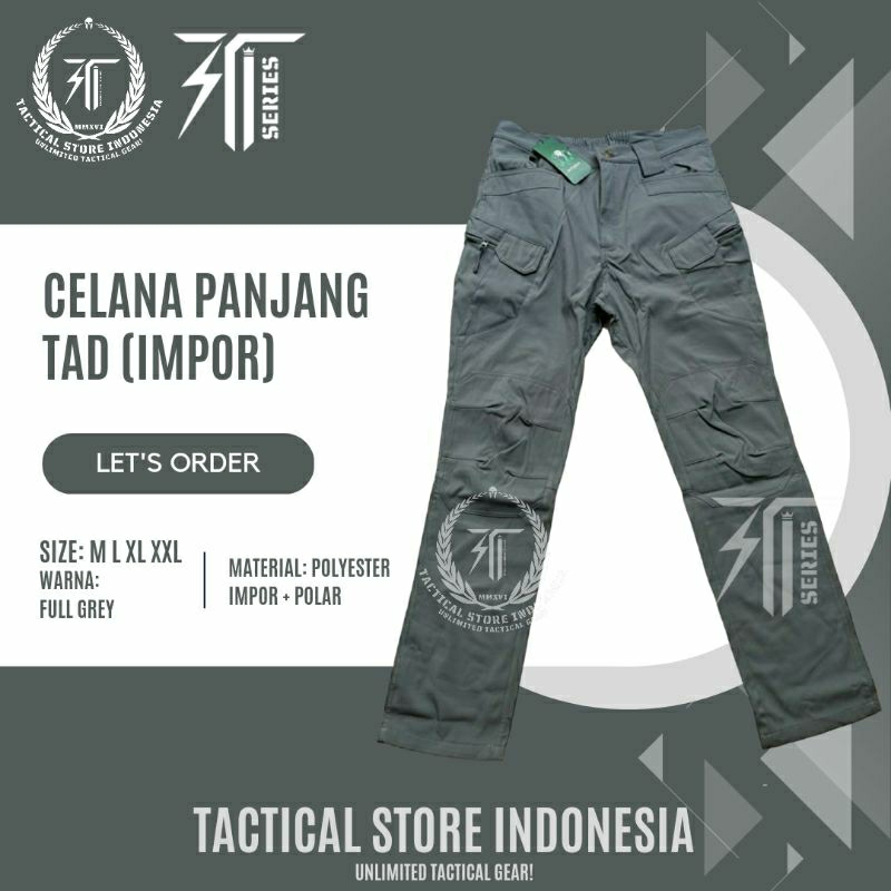 Celana Panjang TAD - Celana Panjang Tactical Outdoor IMPOR - GREY / ABU ABU