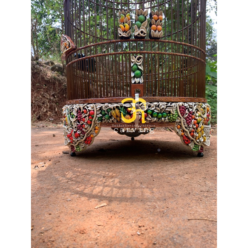 sangkar ukir buah cungkok