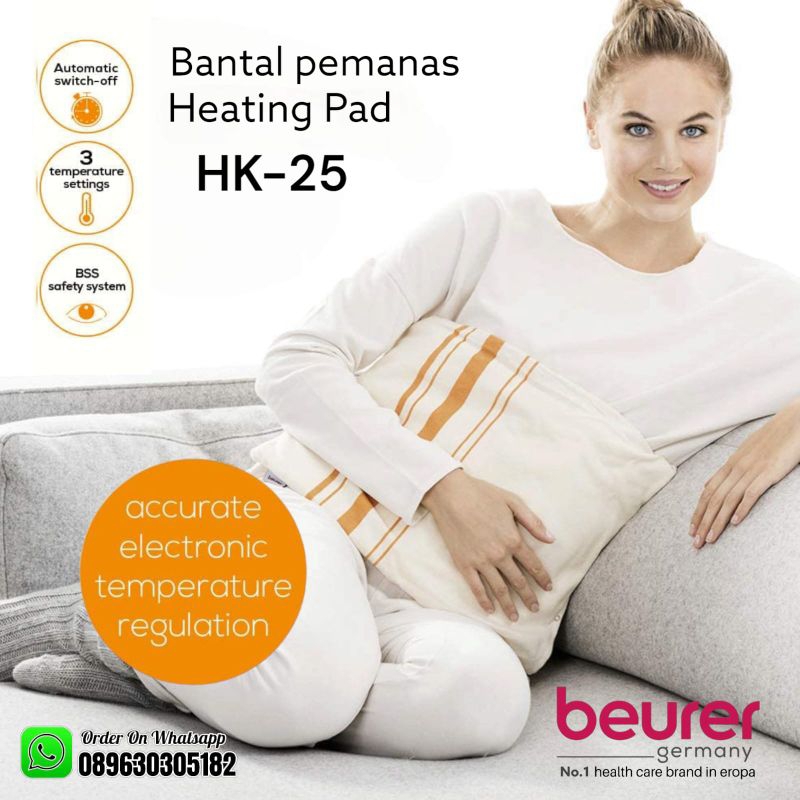 Beurer HK 25 Bantal Panas Terapi Original Beurer HK25 / Heating Pad Electric Beurer HK 25 Bergaransi Resmi 3 Tahun