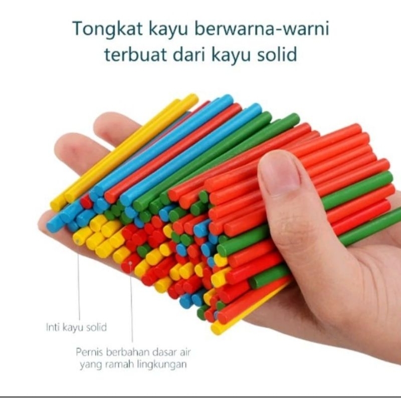 GE TOYS MAINAN BALITA DAN ANAK BELAJAR BERHITUNG/MONTESSORI TERAPI WICARA