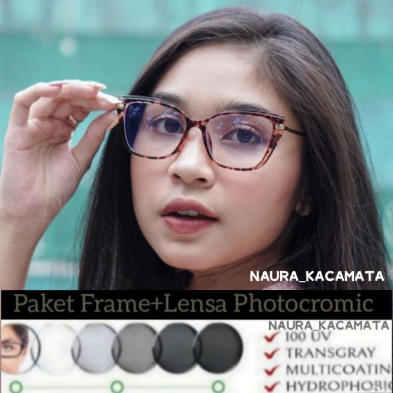 Kacamata Cat Eye Lensa Photocromic kode Z507