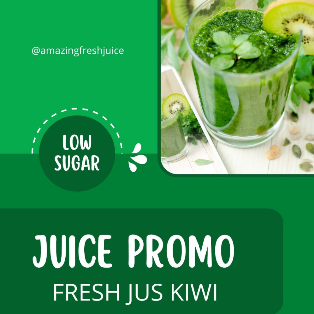 

GREEN JUICE Jus Buah Kiwi VITAMIN C Tinggi