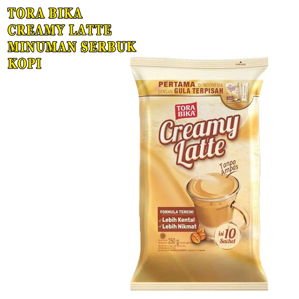 1 Renceng 10 Sachet* Tora Bika Creamy Latte* 25gr