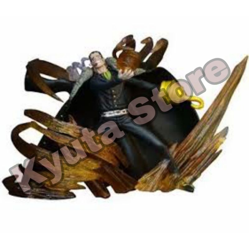 Action Figure One Piece Crocodile Shichibukai jurus efek
