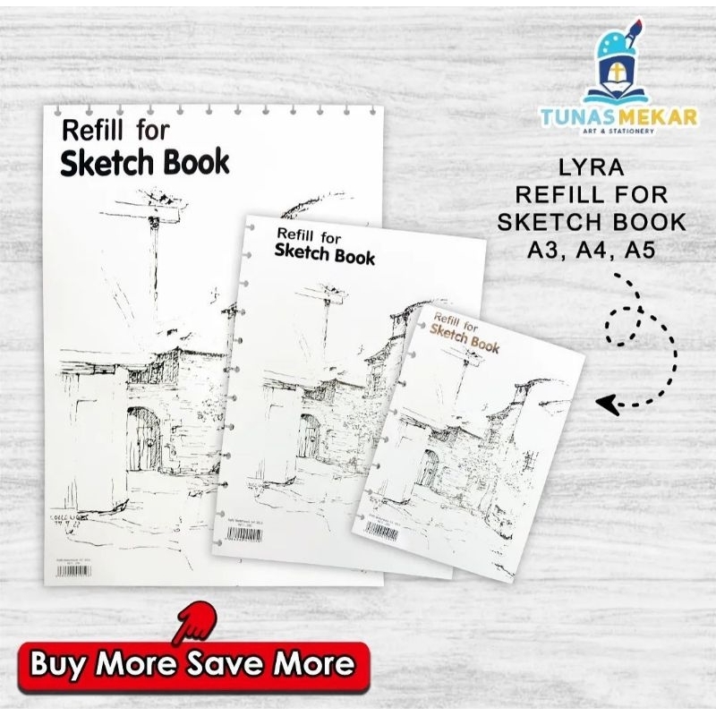 

Lyra Refill For Sketch Book A3 A4 A5