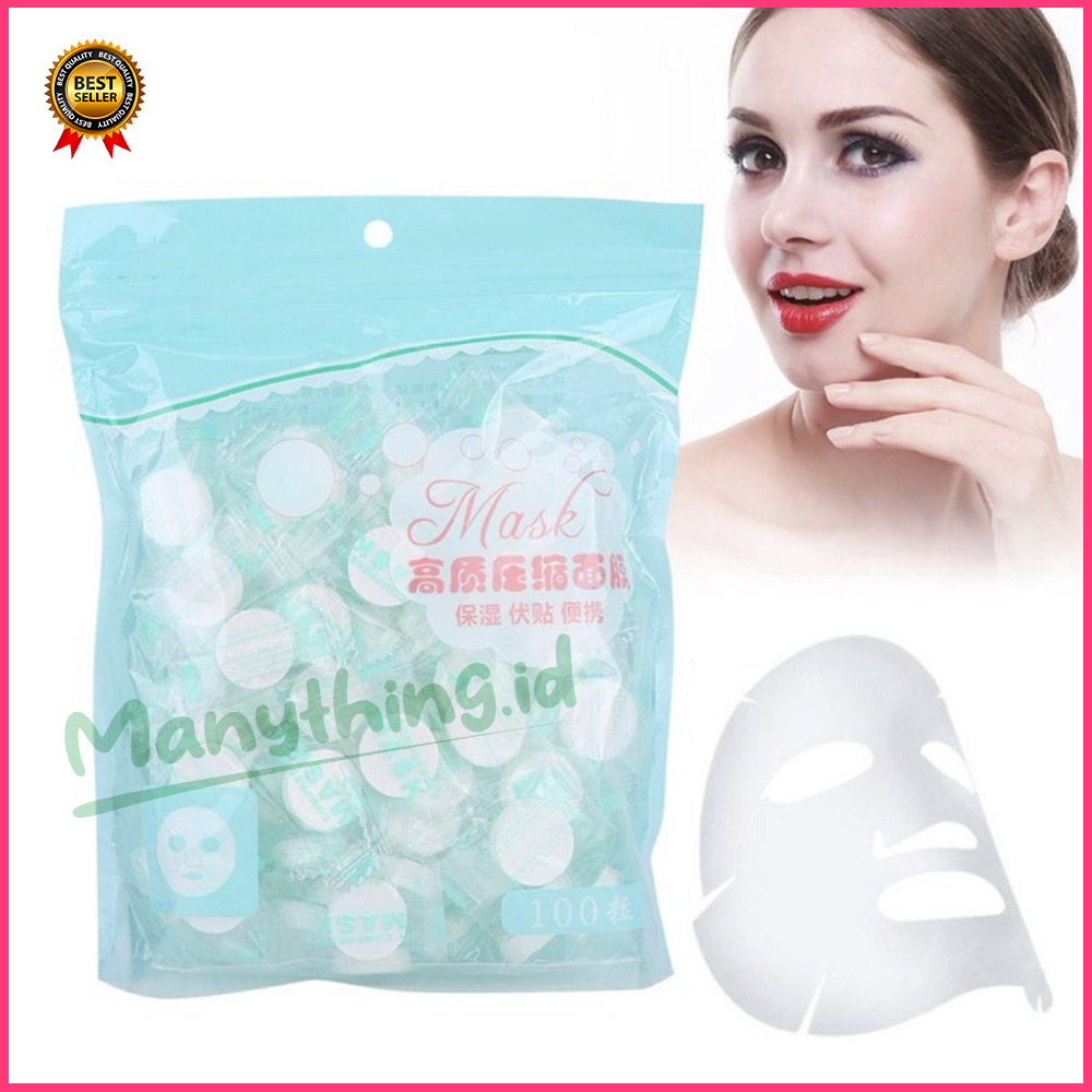 [CO Rp1K] Compressed Paper Mask Sheet TABLET MASKER WAJAH Topeng Facial Kertas Kapas Kompres Pelembab Natural